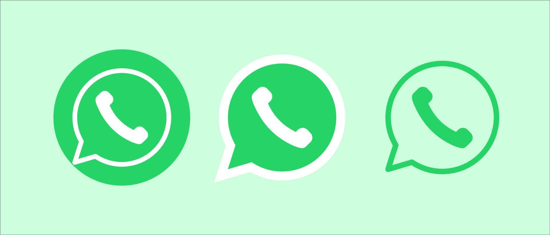 WHATSAPP ICON LOGO vector