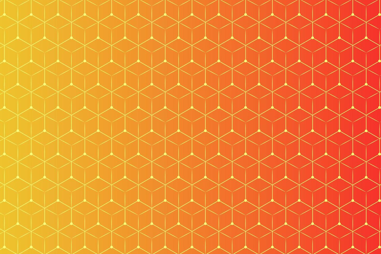 patrón con elementos geométricos, tonos degradados de amarillo a naranja, fondo abstracto, patrón vectorial para el diseño vector