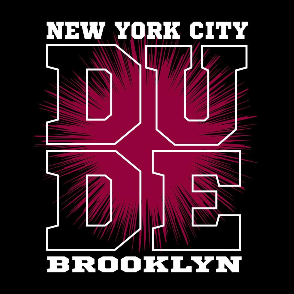 vector dude text new york design