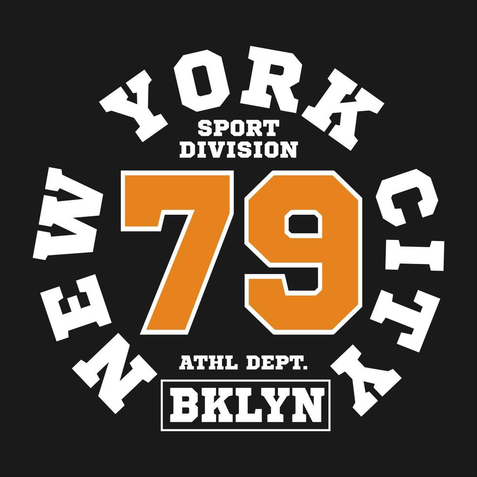 diseño elegante del logotipo deportivo de nueva york vector