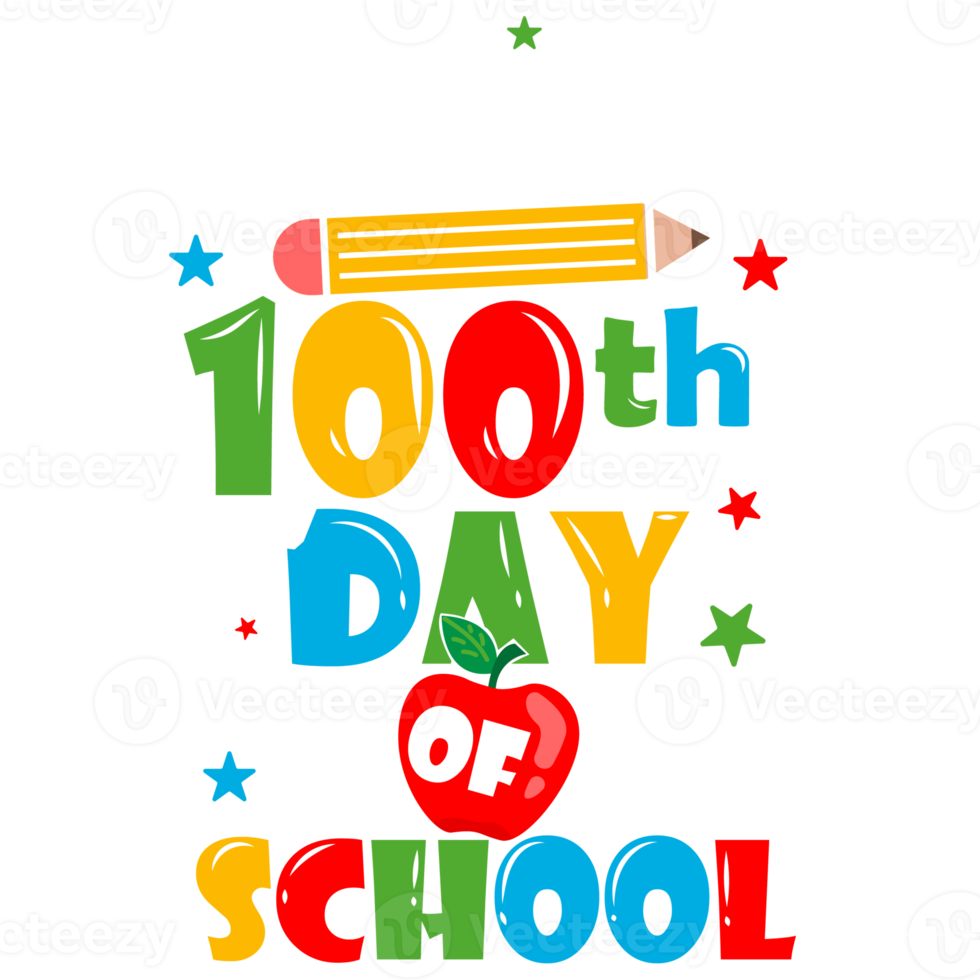 happy 100 th Days of School png