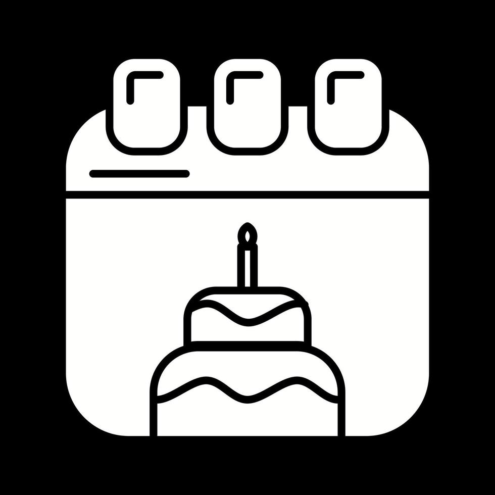 icono de vector de cumpleaños