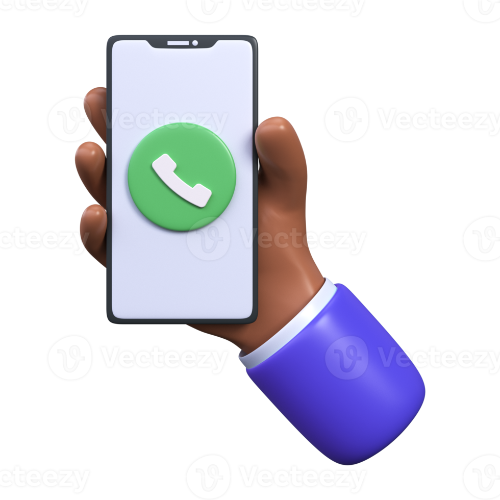 Hand phone call png