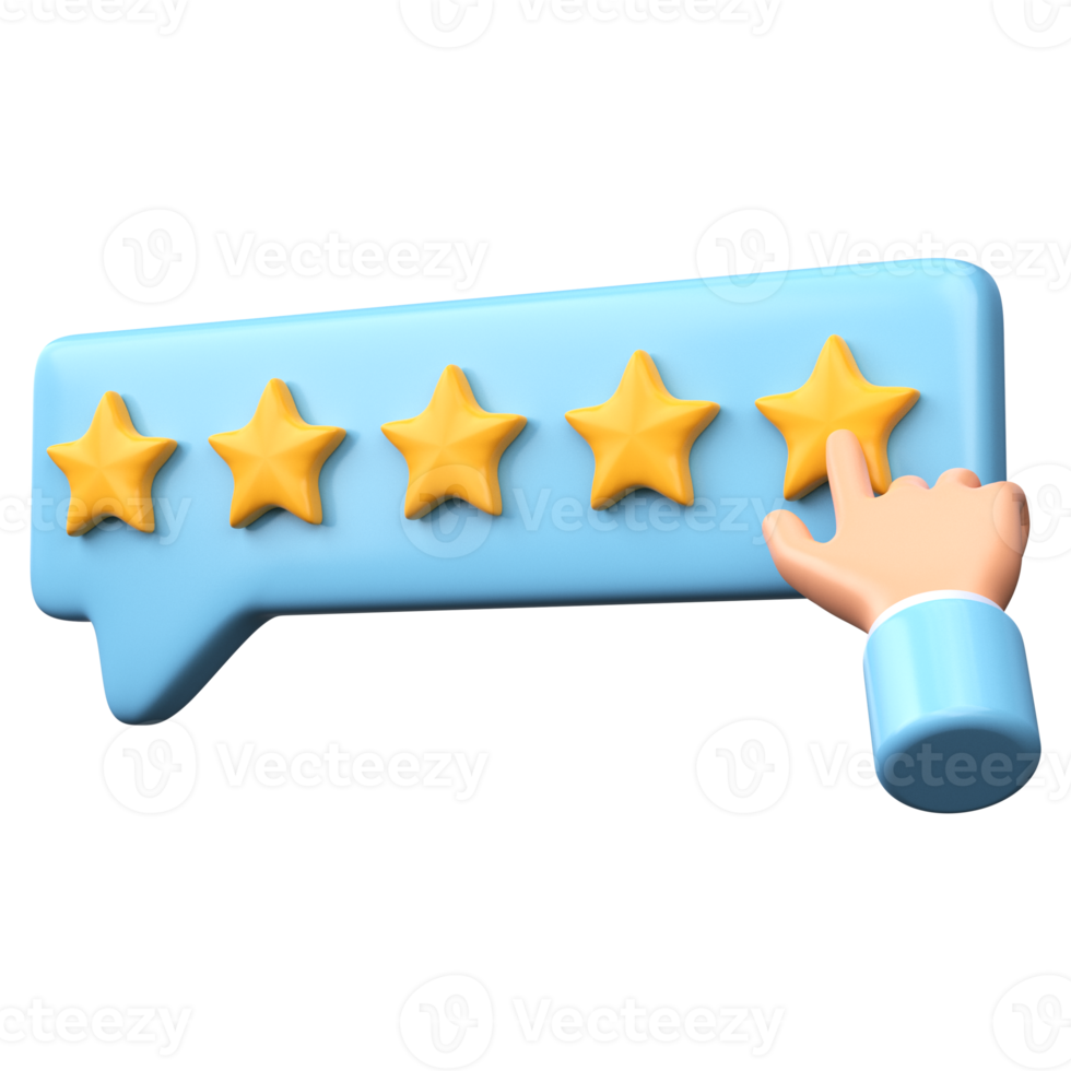 Five Stars Rating, positive feedback png