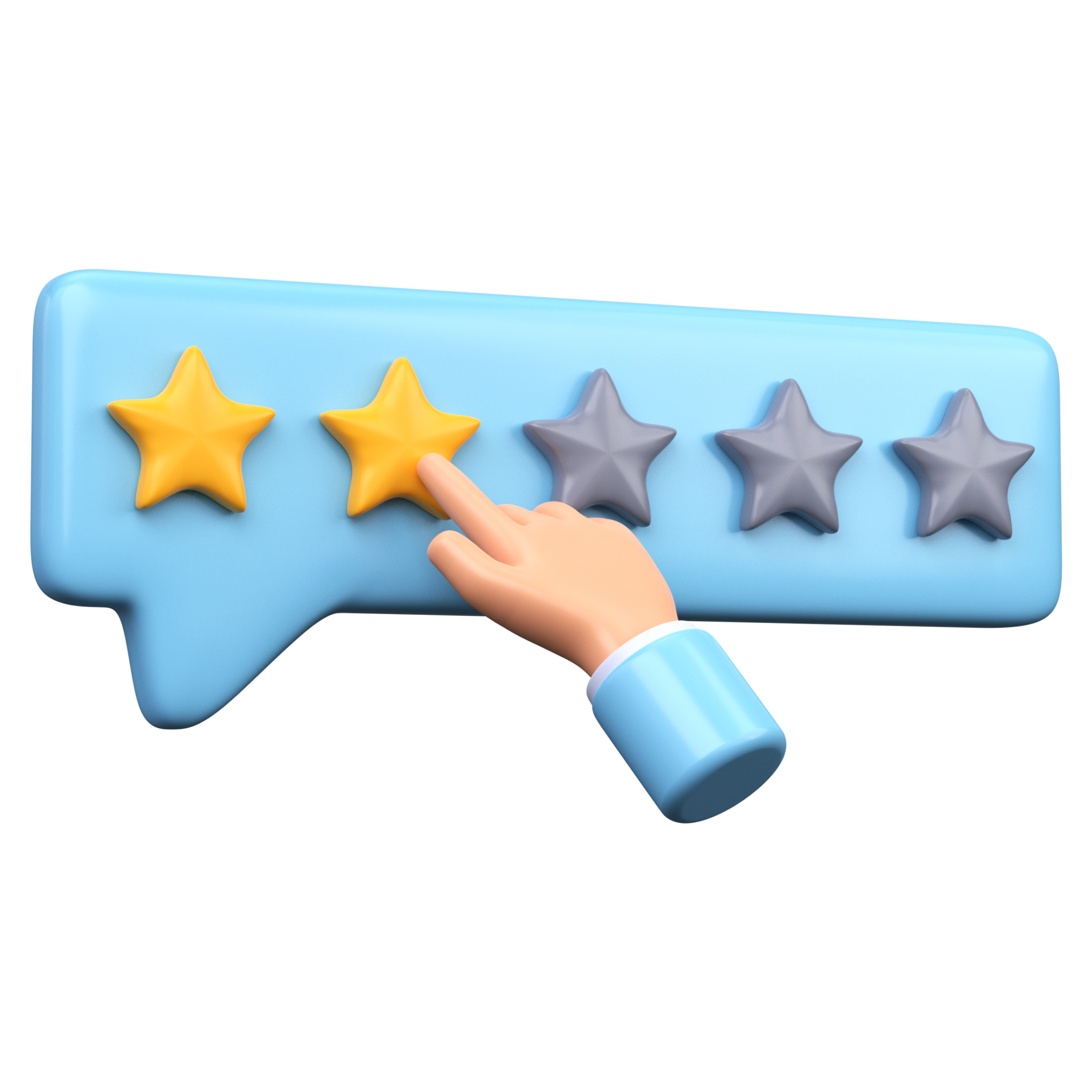 two-stars-rating-3d-icon-17217141-png