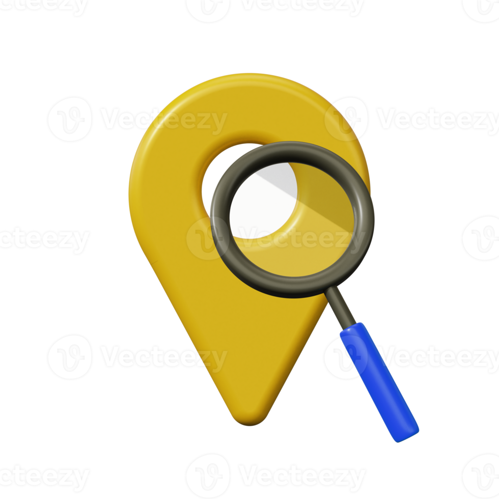 Finding a place 3d png