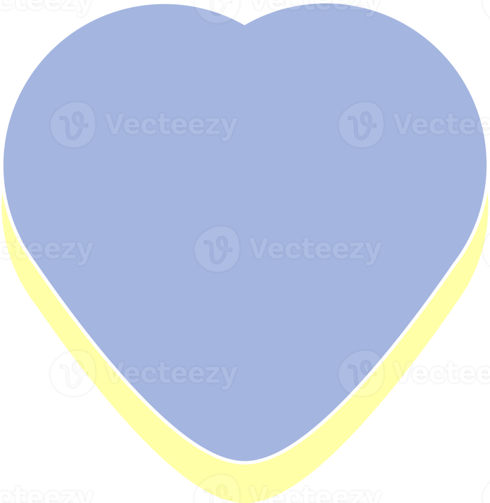 cute pastel heart sticker decoration png