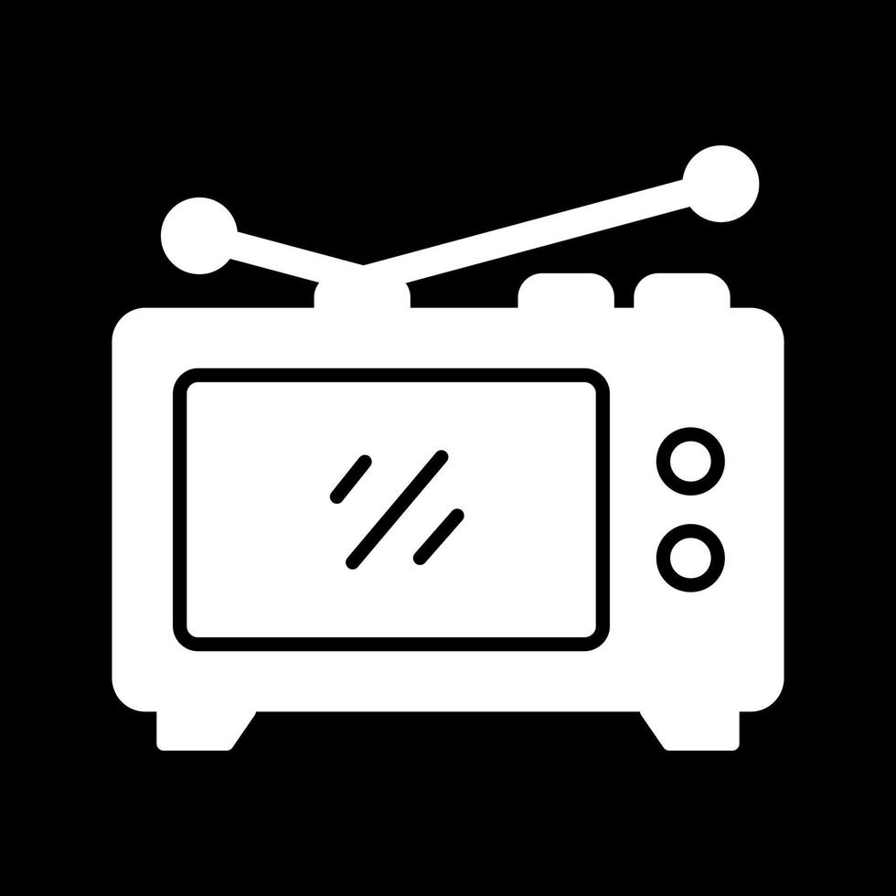 icono de vector de tv