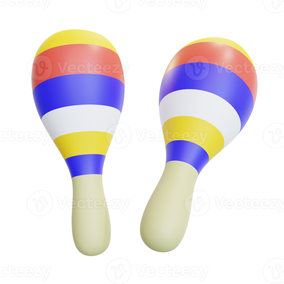 maracas 3d icoon png