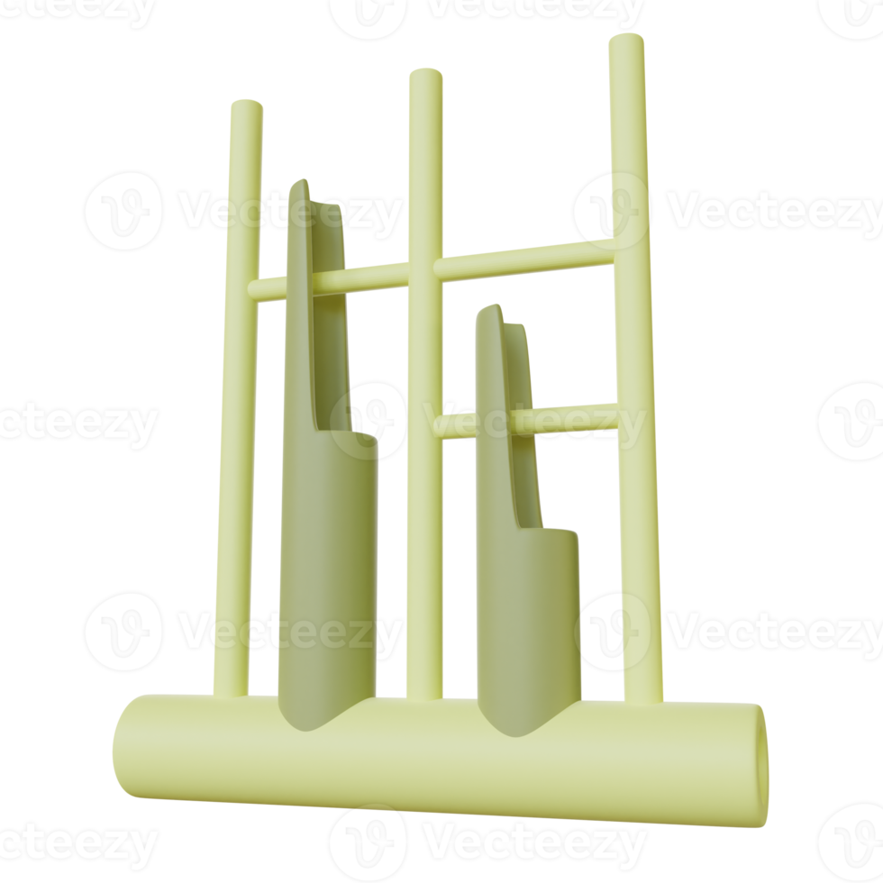 Angklung 3d Render png