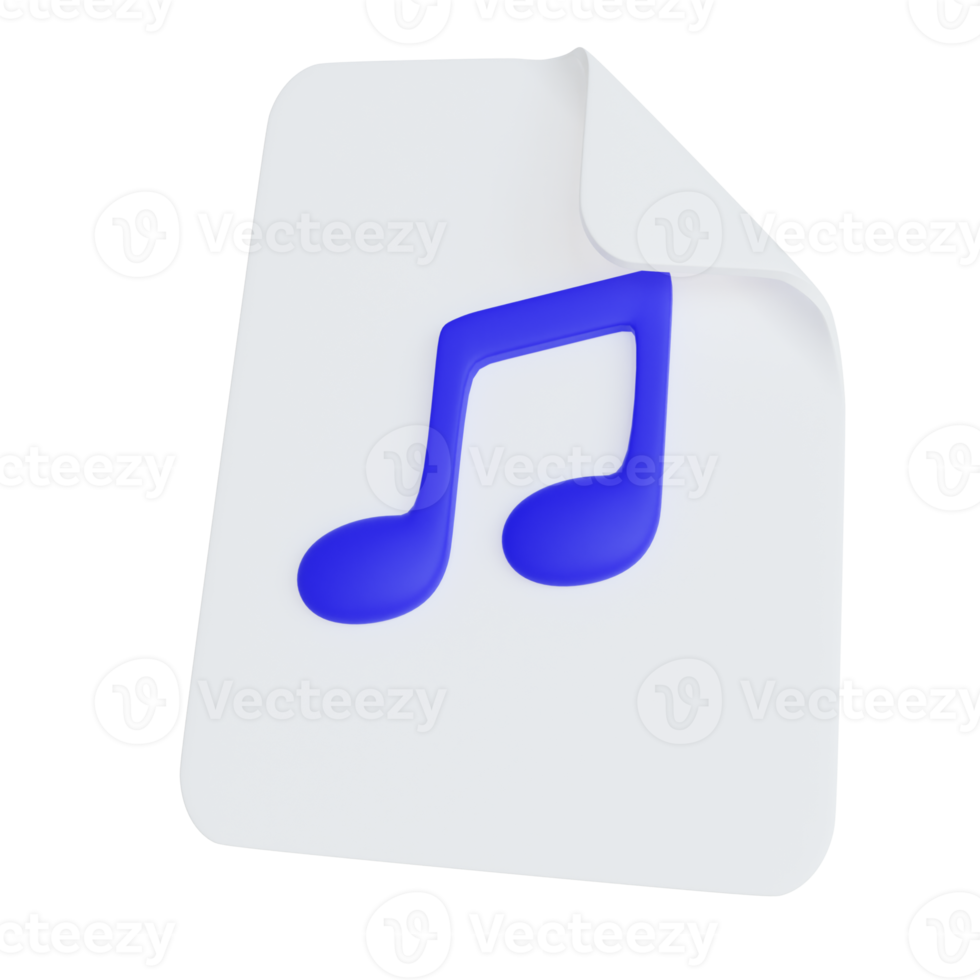 Music File 3d Icon png