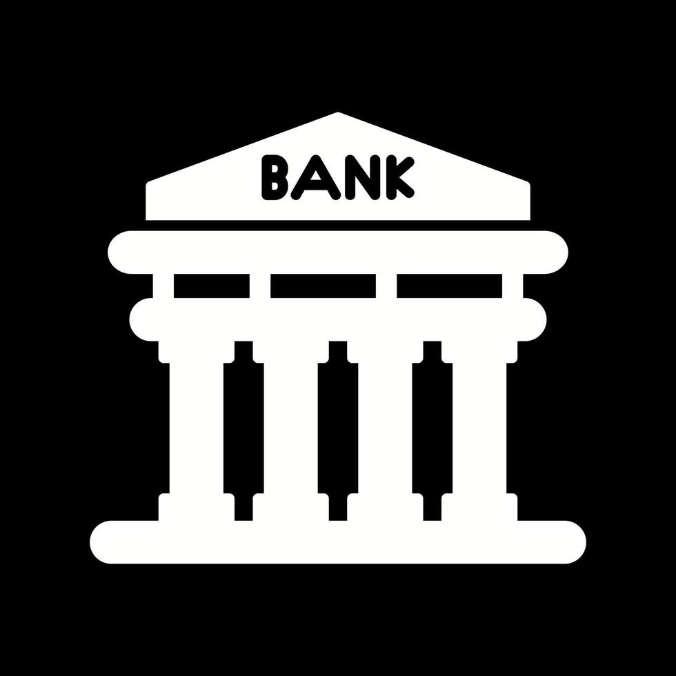 icono de vector de banco