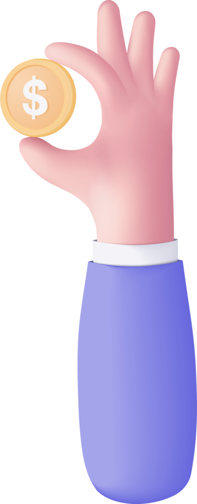 3d business idea for money, banking financial concept png