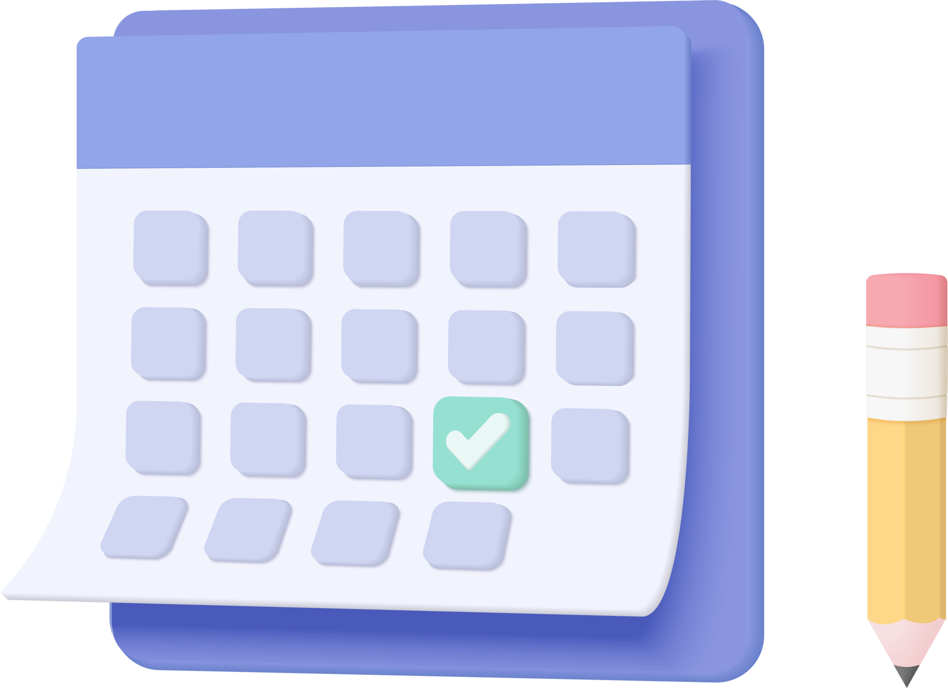 3d-calendar-marked-date-and-time-for-reminder-day-in-purple-background