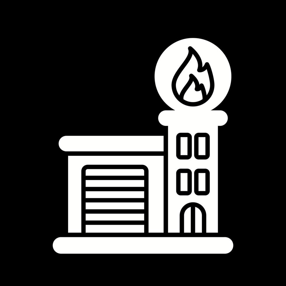 Fire Station Vector Icon