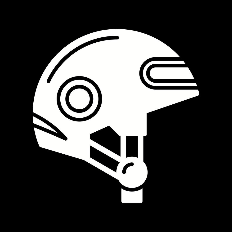 icono de vector de casco