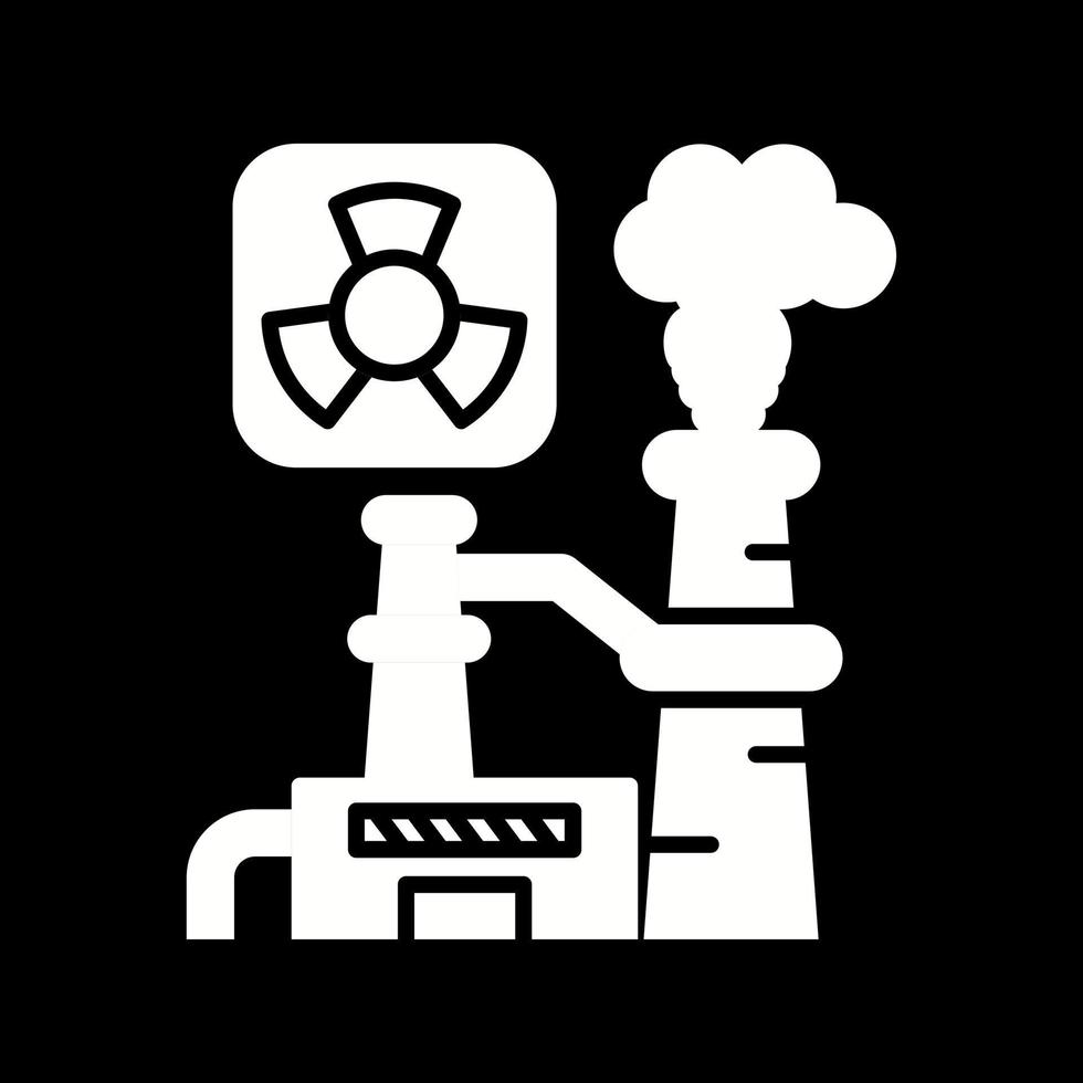 Nuclear Plant Vector Icon