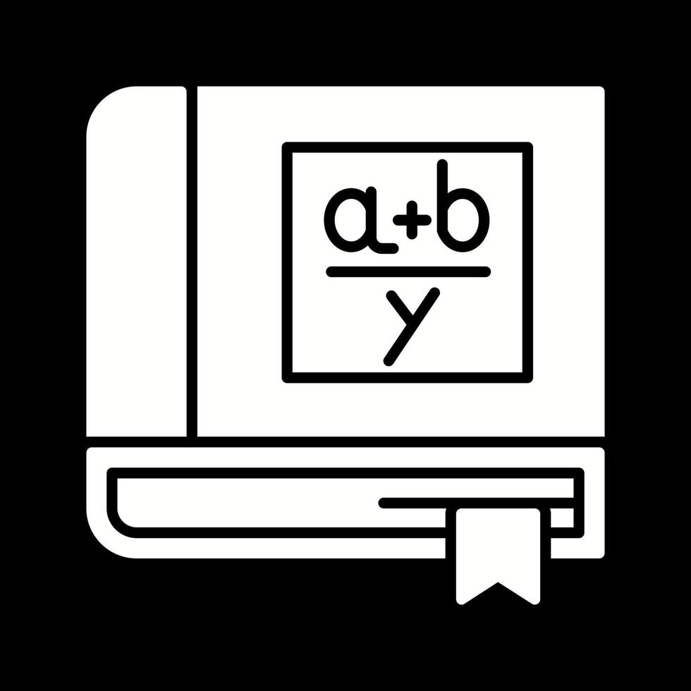 Algebra Book Vector Icon