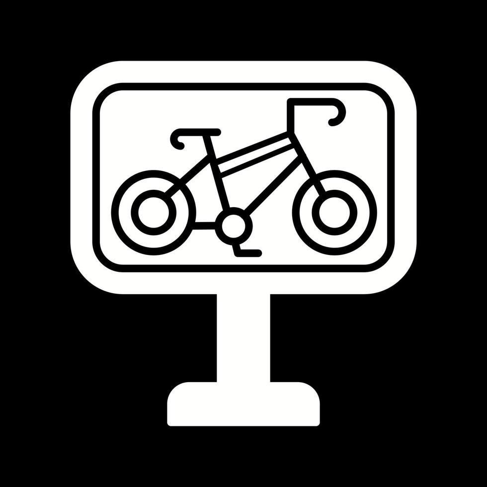 icono de vector de carril bici