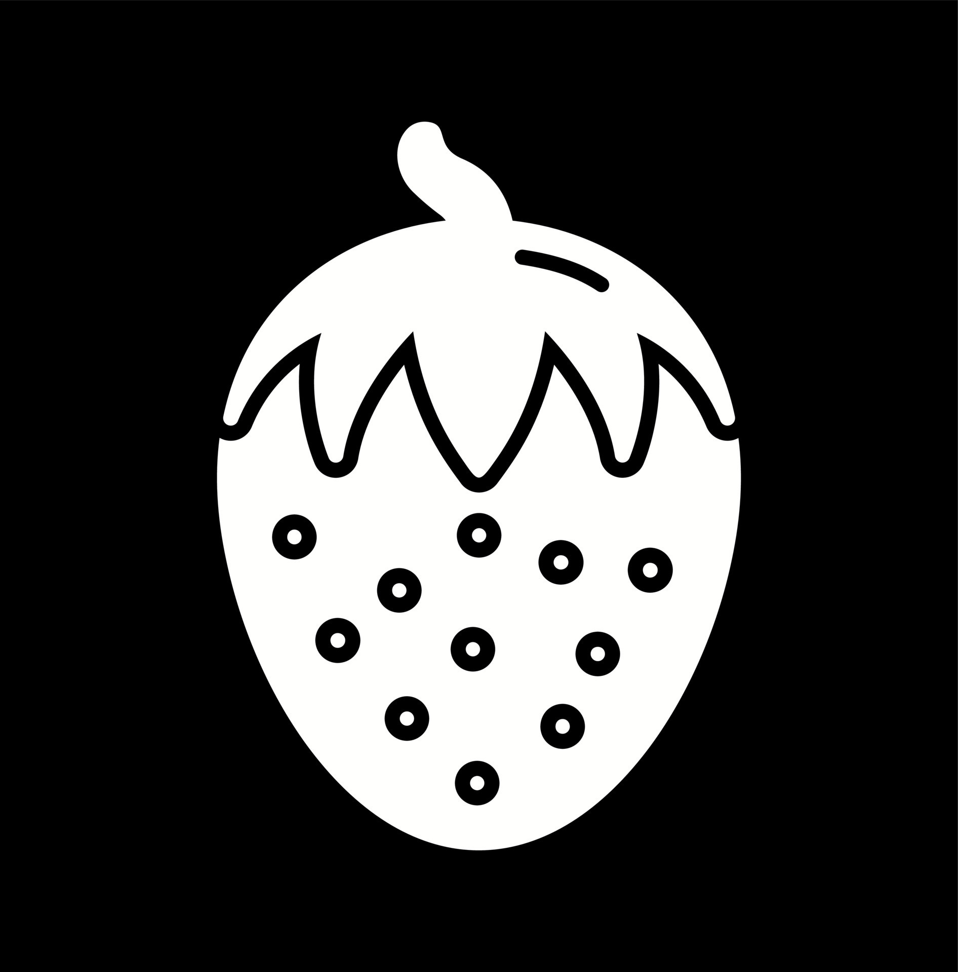 Strawberry Vector Icon 17218726 Vector Art at Vecteezy