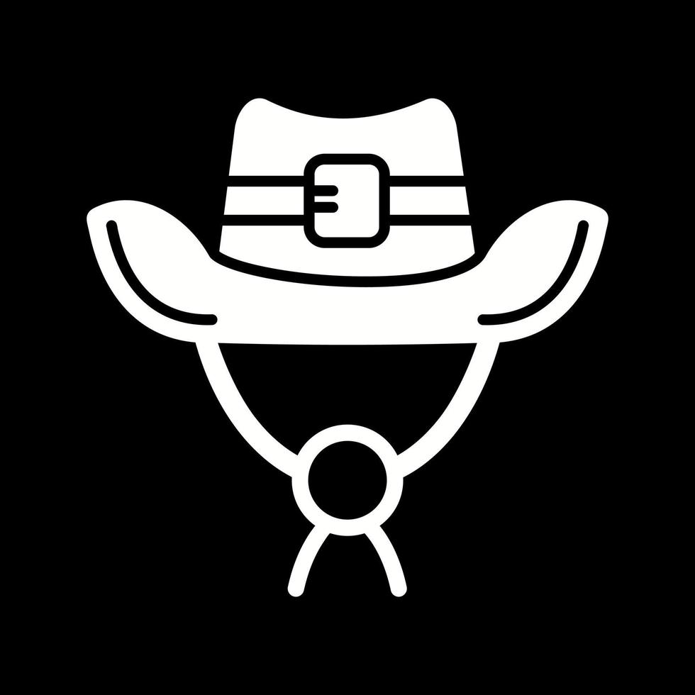 icono de vector de sombrero de vaquero