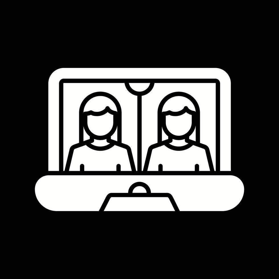Online Meeting Vector Icon