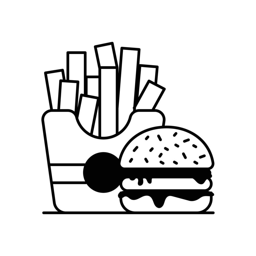 ilustración de estilo gylph de icono de vector de entrega de alimentos. archivo eps 10