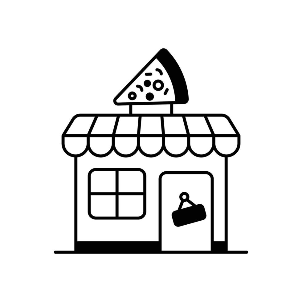 Food delivery  Vector Icon Gylph Style Illustration. EPS 10 File