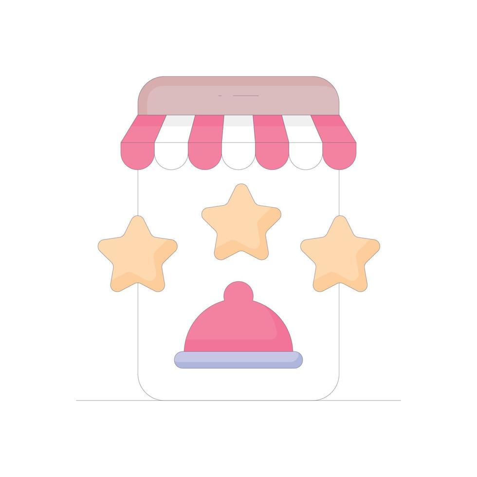 Restaurant Vector Icon Without Background Style Illustration. EPS 10 File