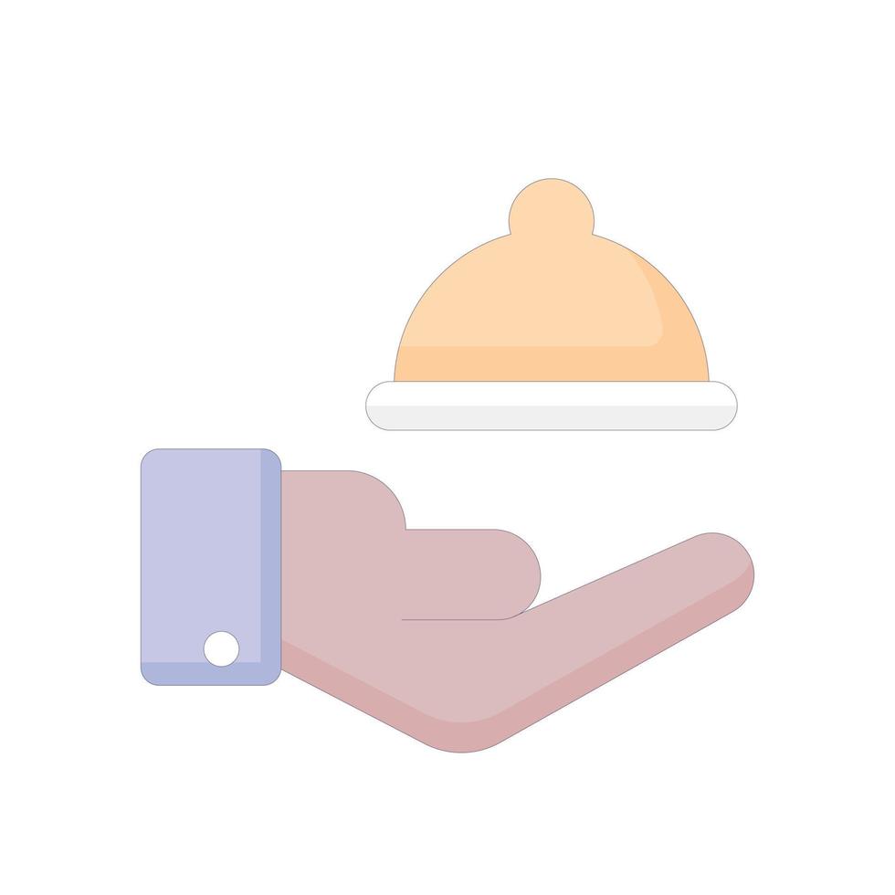 Food delivery Vector Icon Without Background Style Illustration. EPS 10 File