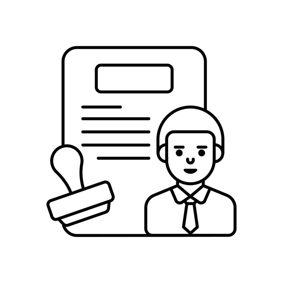 Rule vector Line  icon style illustration. EPS 10 file