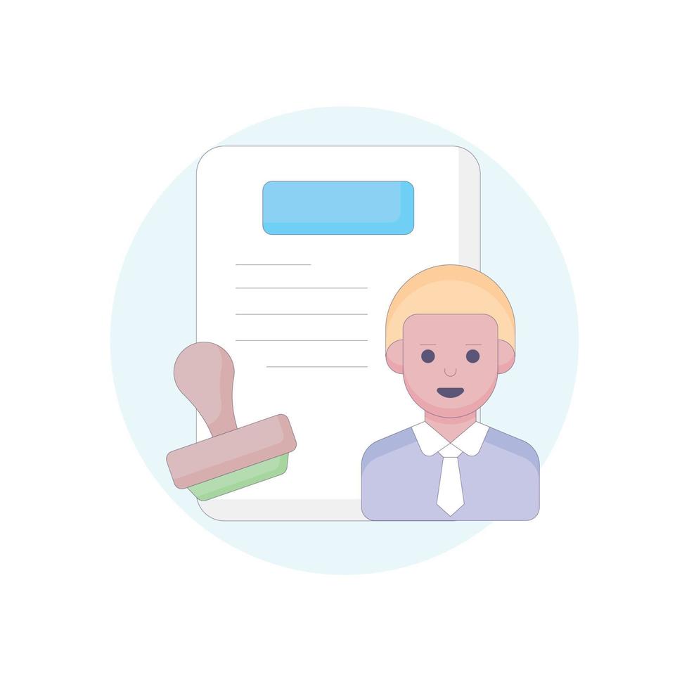 Rule vector With Background icon style illustration. EPS 10 file