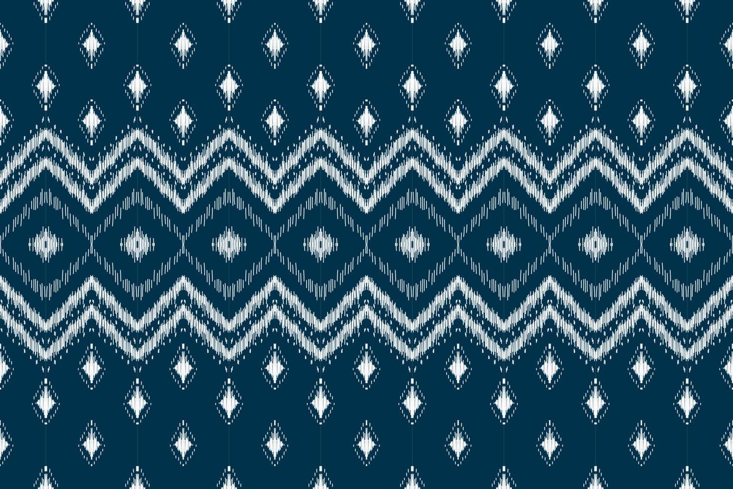 arte de patrón étnico de alfombras. patrón sin costuras étnico ikat en tribal. vector