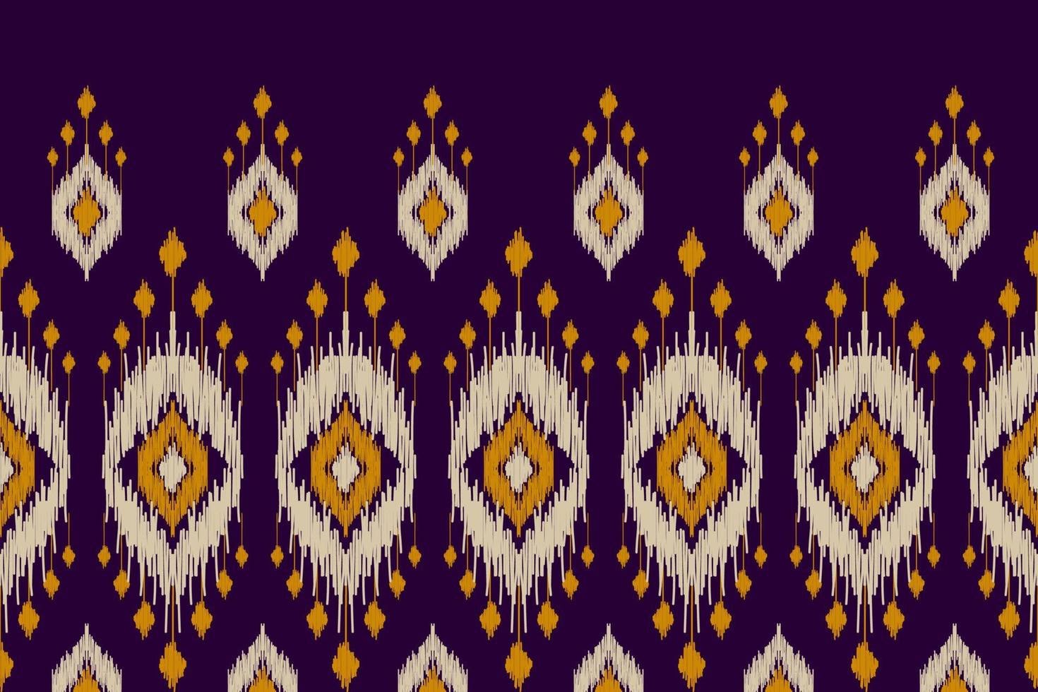 Abstract ethnic ikat art. Seamless pattern in tribal. Aztec geometric ornament print. vector