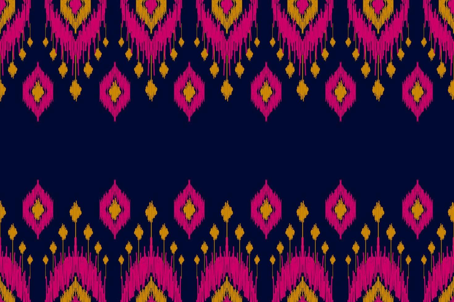 Abstract ethnic ikat art. Seamless pattern in tribal. Aztec geometric ornament print. vector