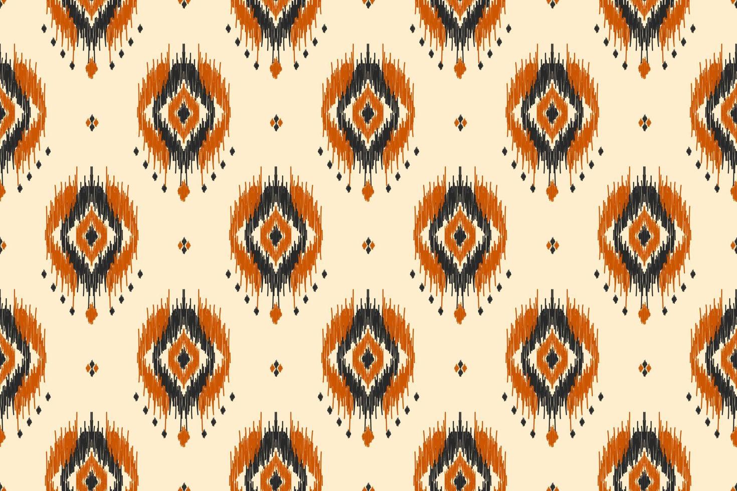 Ethnic ikat seamless pattern in tribal. Aztec geometric ethnic ornament print. Ikat pattern style. vector