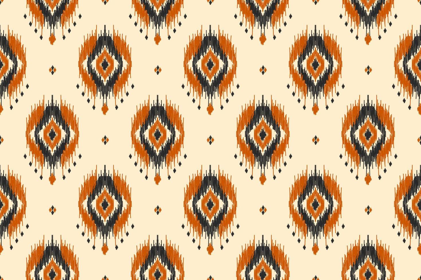 Ethnic ikat seamless pattern in tribal. Aztec geometric ethnic ornament print. Ikat pattern style. vector