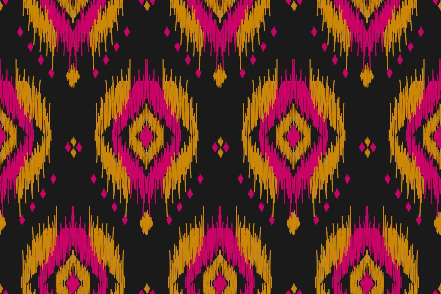 hermoso arte de patrón tribal étnico. patrón sin fisuras de ikat étnico. estilo americano y mexicano. vector