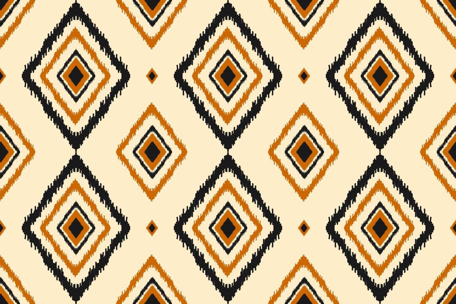 Beautiful ethnic ikat background. Geometric ethnic ikat seamless pattern in tribal. Fabric Indian style. vector
