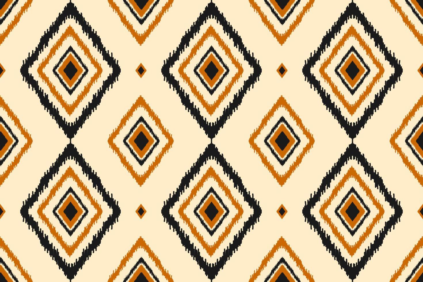Beautiful ethnic ikat background. Geometric ethnic ikat seamless pattern in tribal. Fabric Indian style. vector