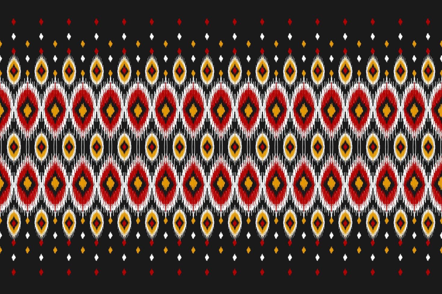 Carpet ethnic ikat pattern art. Geometric ethnic ikat seamless pattern in tribal. Mexican style. vector