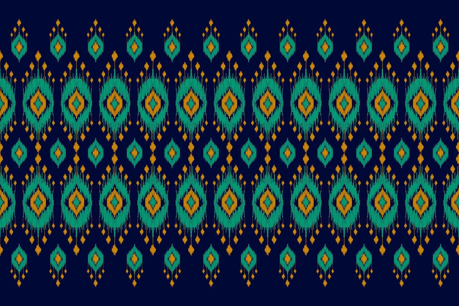 Ethnic ikat seamless pattern in tribal. Aztec geometric ethnic ornament print. Ikat pattern style. vector