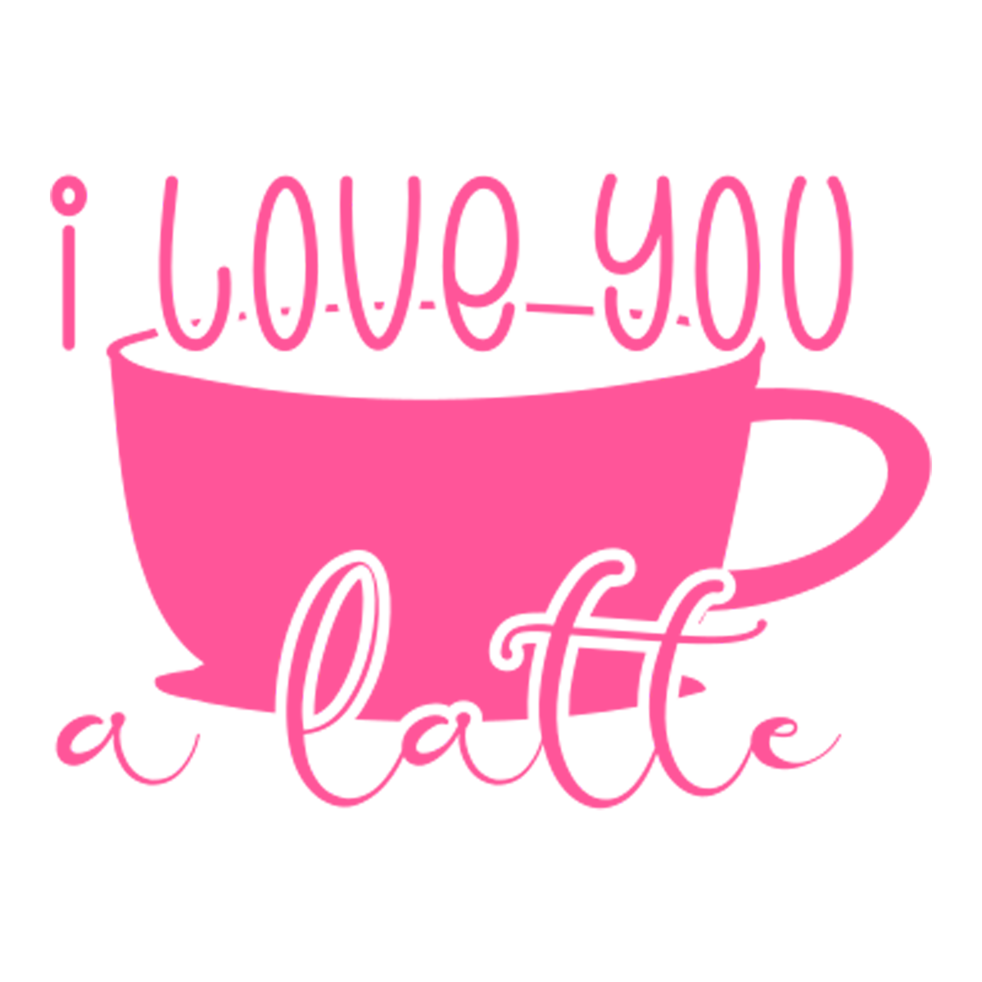 Free i love you a latte 17219738 PNG with Transparent Background