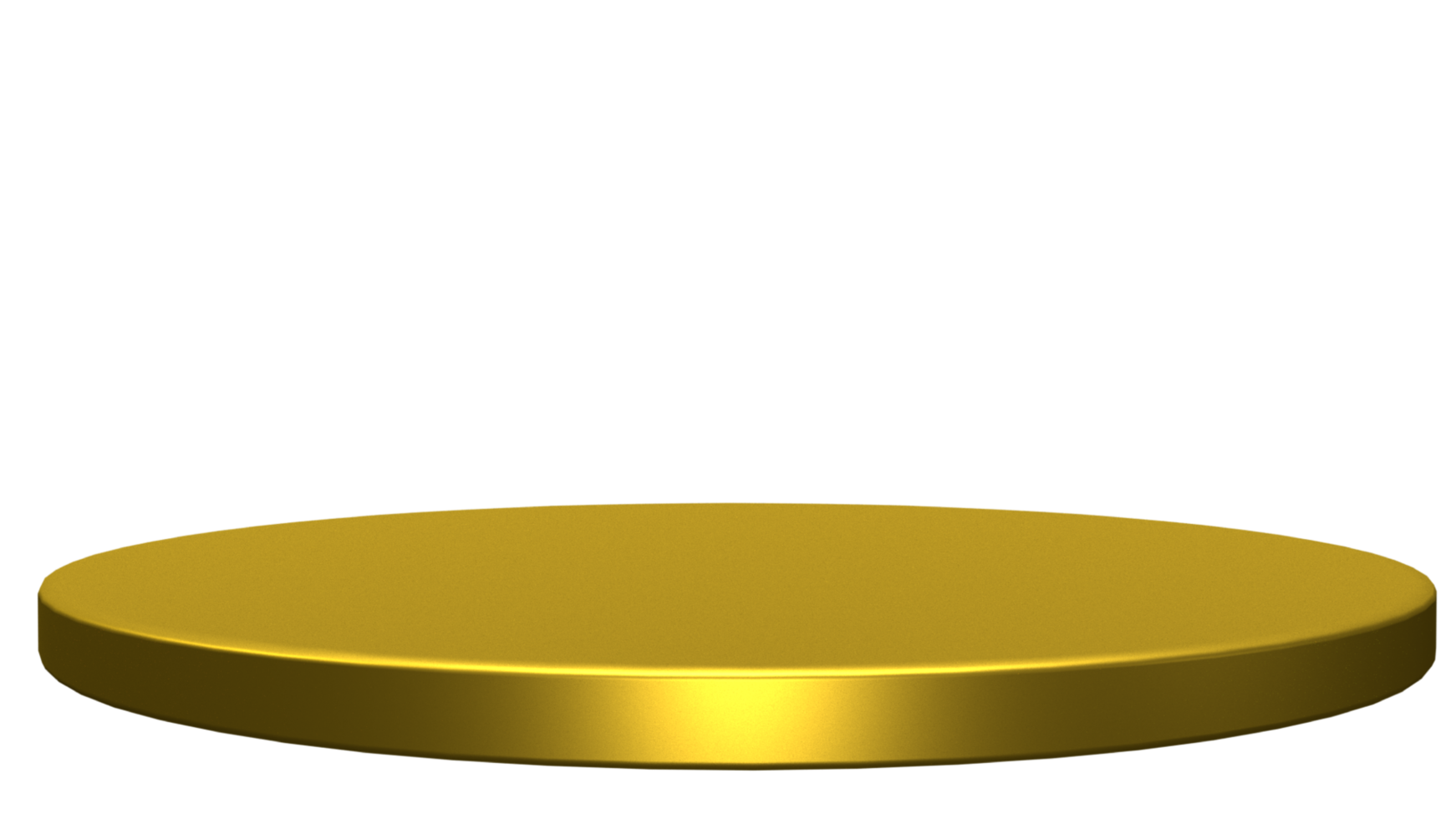 maquette de podium en or pour l'affichage des produits png