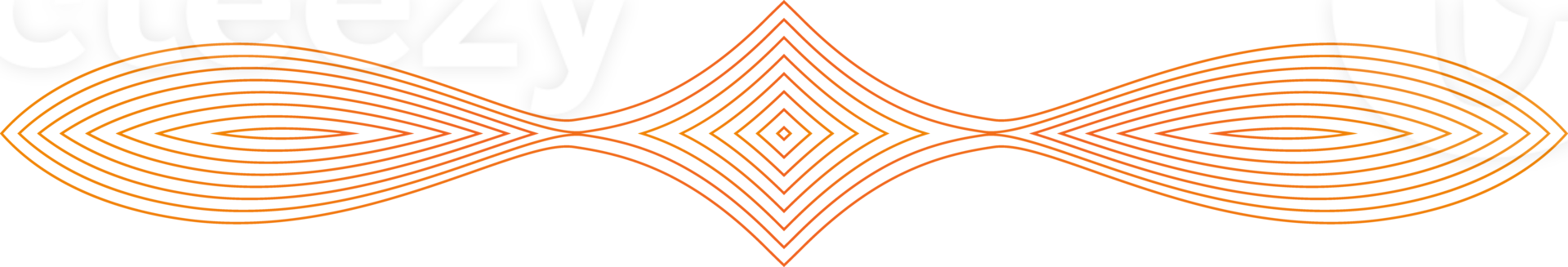 abstraktes orangefarbenes Blumenverzierungsdesign png