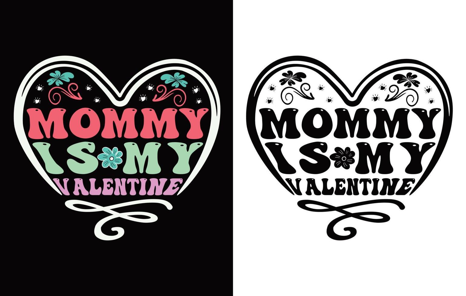 Valentines Typography  T-shirt Design . vector