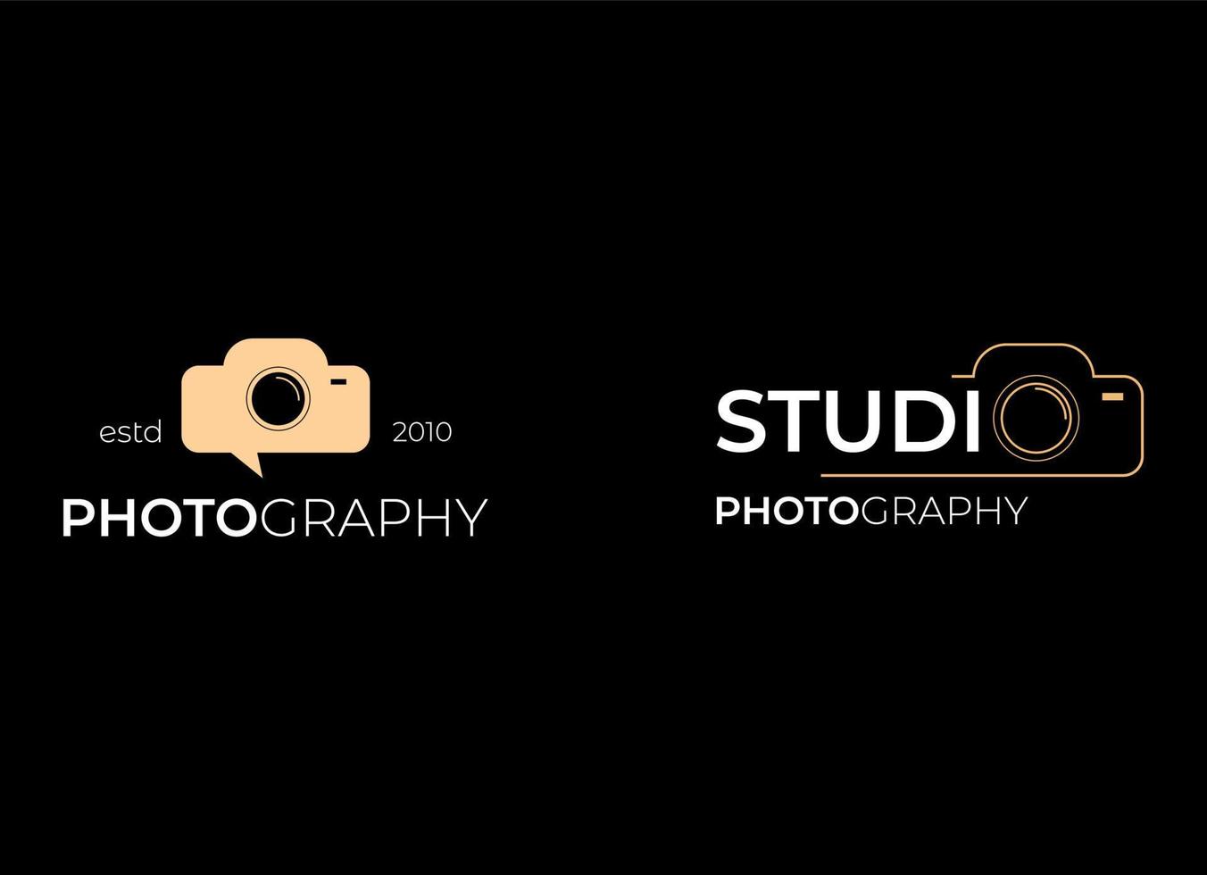 Logo template photography studio. Photographer logo vector