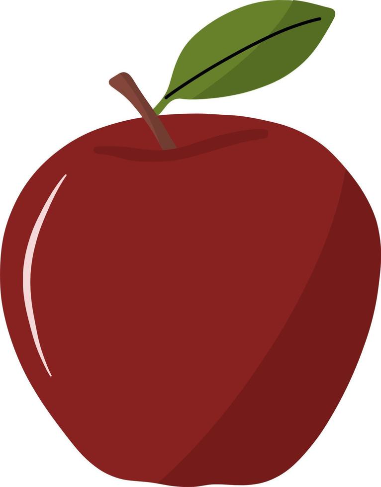 manzana de fruta fresca vector