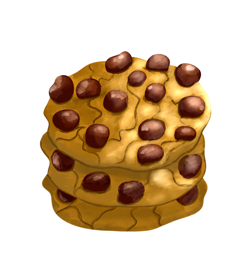 brownie de biscoitos de chocolate paleo perfeito ilustração png em fundo transparente