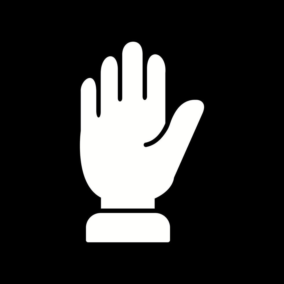 icono de vector de mano